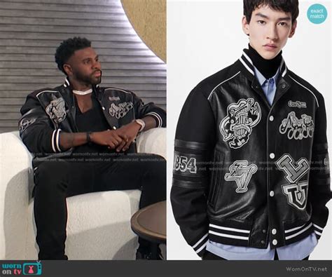 louis vuitton jason derulo|Jason Derulo’s black printed varsity jacket on E! News .